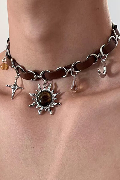 Giraffe Kolye Gothic Fairy Otantik Gotik Punk Emo Haç Kolye Takı