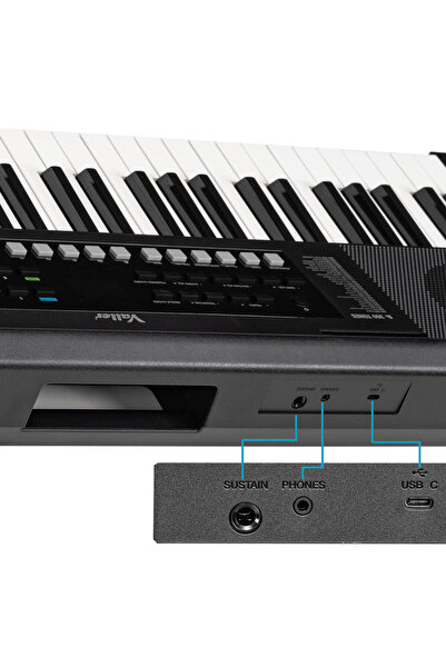 VALLER RA61 Led Ekranlı 5 Oktav Tuş Hassasiyetli Org