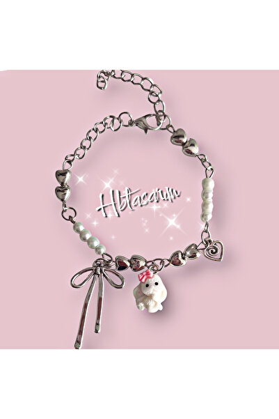 hbtasarim Rabbit coquette Fairycore y2k hediyelik tasarım bileklik