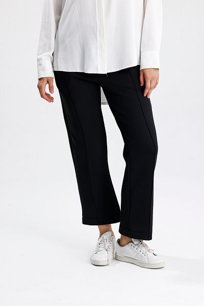 let s shine Women's Front Stitched Grass Scuba Pants