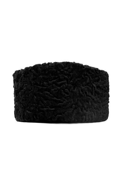 fubileather Atatürk National Forces Cap Real Astragan Leather Cap