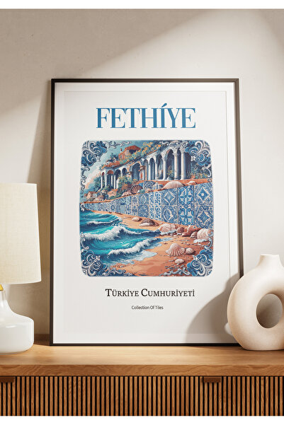 POSTER Muğla Fethiye cu aspect de gresie, fără ramă