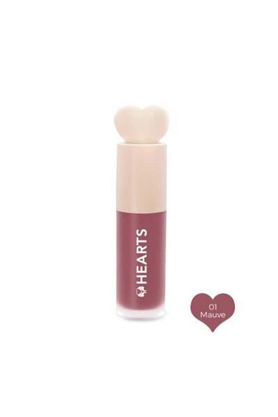 Hearts Liquid Blush Natural Color and Light Touch - 01 Mauve
