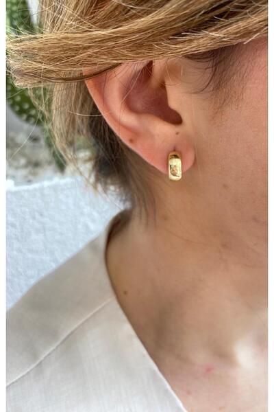 marsel aksesuar Xuping Minimal Klasik Gold Klipsli Halka Küpe