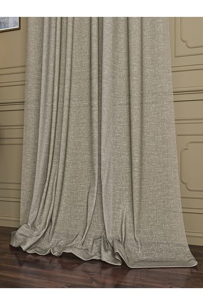 OnyxHome Linen Tulle Curtain Mink