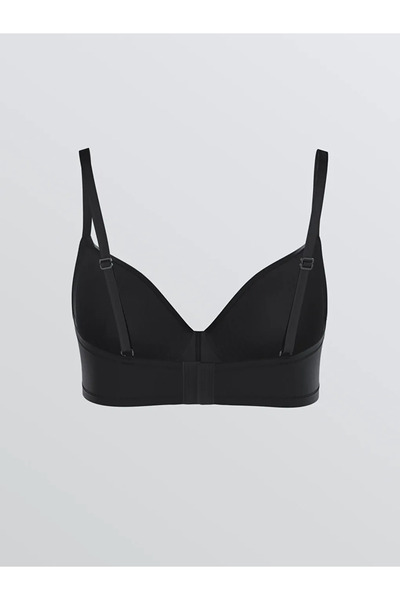 LC Waikiki Lcw Dream Black Underwire No Padding Laser Cut Minimizer Bra