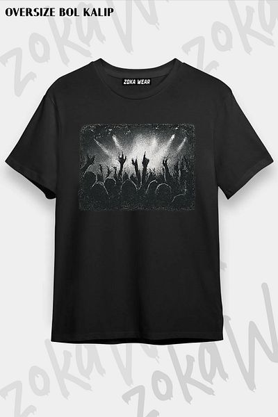 ZOKAWEAR Unisex Oversize Mold Limp Bizkit V8 Design Printed Tshirt