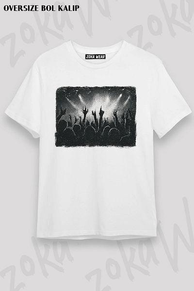 ZOKAWEAR Unisex Oversize Mold Limp Bizkit V8 Design Printed Tshirt