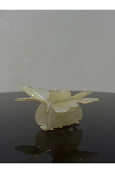 XUPING JEWELRY Minimal Hologram Butterfly Clasp-Yellow