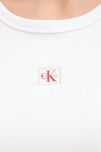 Calvin Klein Pamuklu Regular Fit Bisiklet Yaka Logolu Top LV047C201GYAA TOP LV047C201G YAA