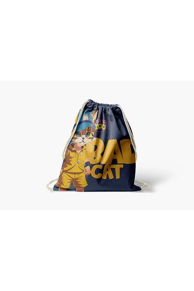 Kokopatik Kokozoo Bad Cat Drawstring / Drawstring Bag