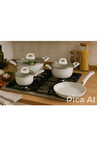 AREEN SA Complete 5-Layer Granite Cookware Set + 10-Piece Silicone Handles with Free Gift