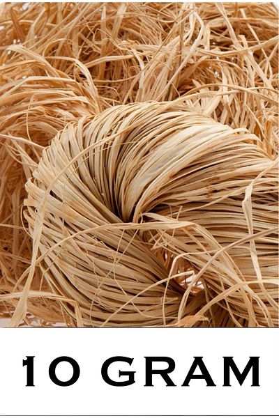 edalle Natural Raffia, Natural Thread, Banana Fiber, 10 Grams