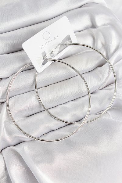 Skygo Brass Ring Model Silver Color Women's Earrings - Tj-Bkp11036
