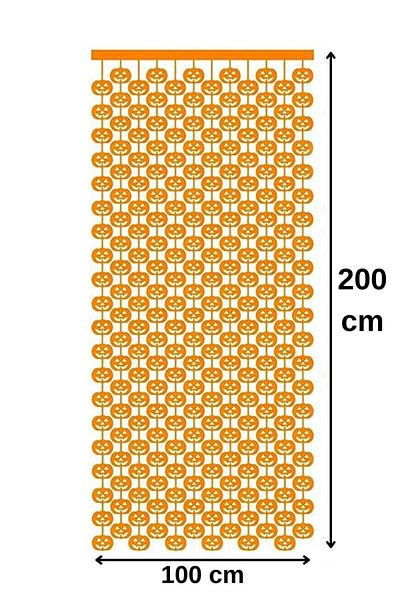 CANSIN Halloween Pumpkin Door Curtain