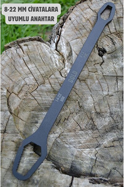 BIÇAK DOĞADA 8-22 mm Civata Anahtarı – Çok Amaçlı Metal Somun Sökme ve Sıkma Anahtarı-KİŞİSELLEŞTİRİLEBİLİR