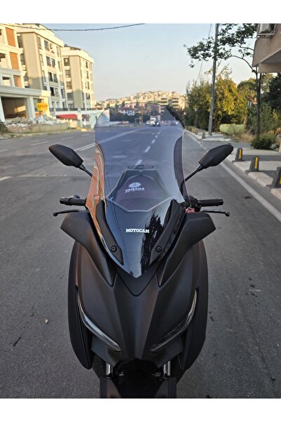 MOTOCAM Yamaha Xmax 250 Ön Cam 2018-2022 Model 65cm Füme Renkli 4mm UZUN CAM