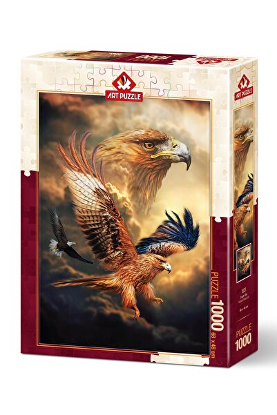 HALL BREATHE Gökyüzü ve Kartal Temalı 1000 Parça Puzzle, Keyifli Birlikte Eğl...