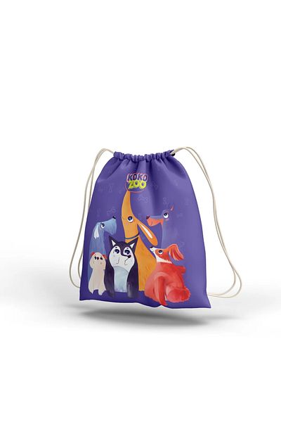 Kokopatik Kokozoo Cute Friends Drawstring / Drawstring Bag