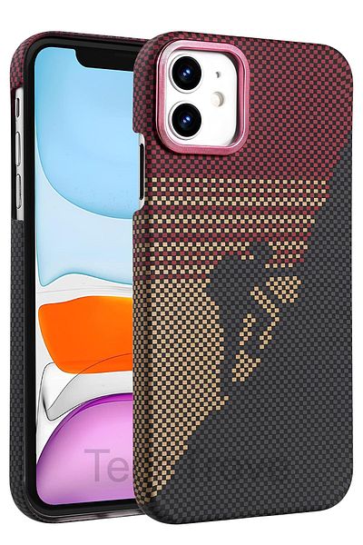 TechTrove Apple iPhone 11 Case Carbon Pattern Luxury Cover with Magsafe Feature