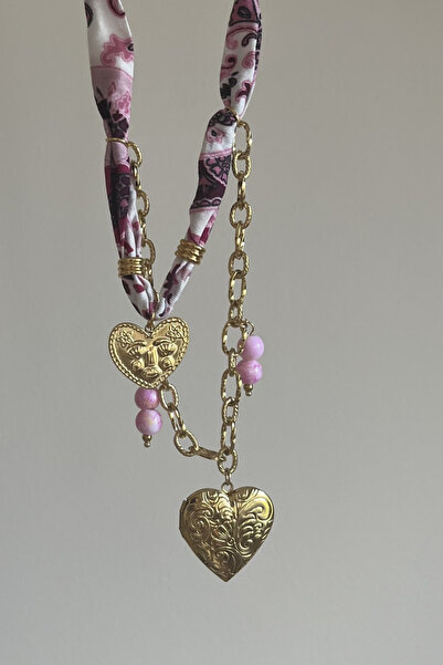 Beca Atelier Rosy Heart Çelik Fular Kolye