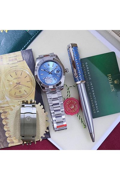 HOUR Cartier pen and Rolex watch set