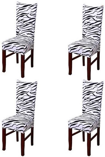 fun zone 4-Piece Stretchable Dining Chair Covers Set