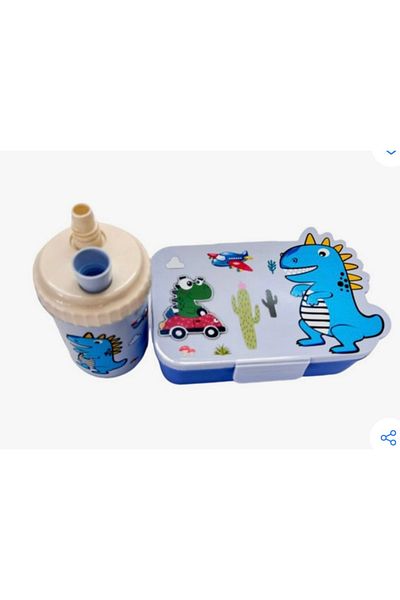 Generic Lunch box and accessories: water bottle and spoon