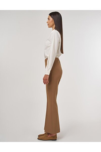 Kayra Flare Fit Çimalı Pantolon Koyu Oliv