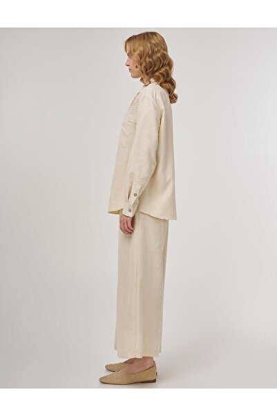 Kayra Κρέμα διπλής στολής Hotfix Printed Modal