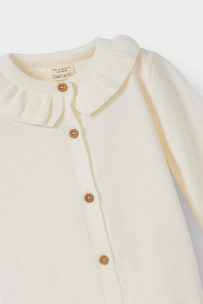 DeFacto Baby Girl Ruffle Collar Cardigan F2638A525Au