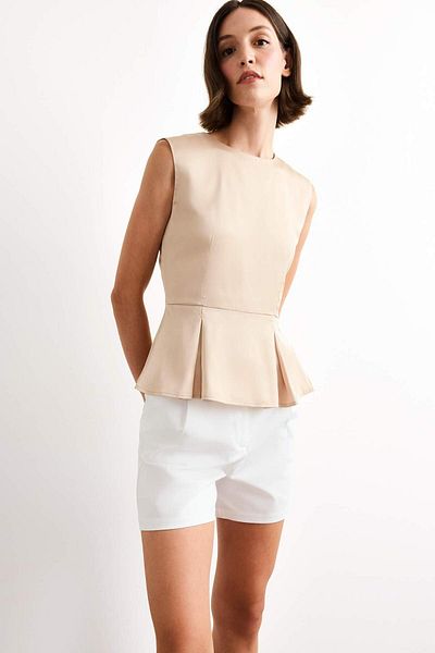 DeFacto Satin Sleeveless Blouse G0187Ax25Sm