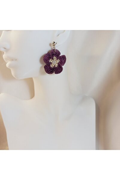 Crystal Atelier Trend Handmade Knitted Flower Earrings–Gift, Vintage, Minimal, Colorful, Bohemian Summer Style, Floral Pattern, Chic