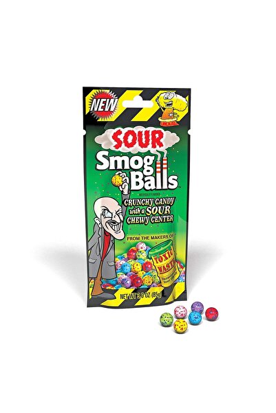 Toxic Waste SMOG BALLS SOUR CANDY 85G