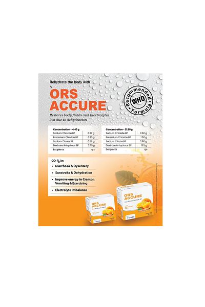 Sp Accure Scientific ORS ACCURE 21.8GM SACHETS 10S
