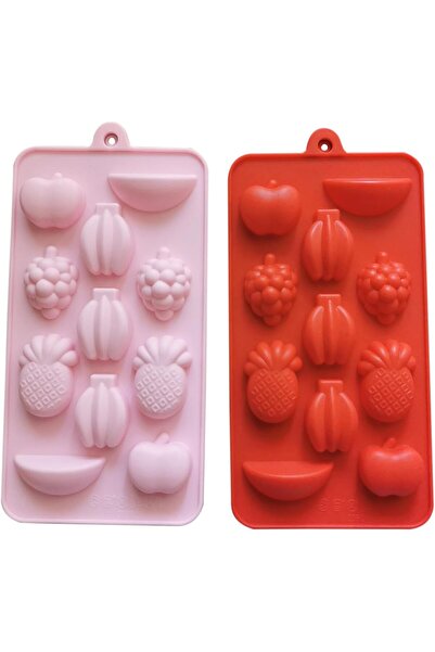 Generic قوالب خبز سيليكون - عبوة من قطعتين - أشكال فواكه