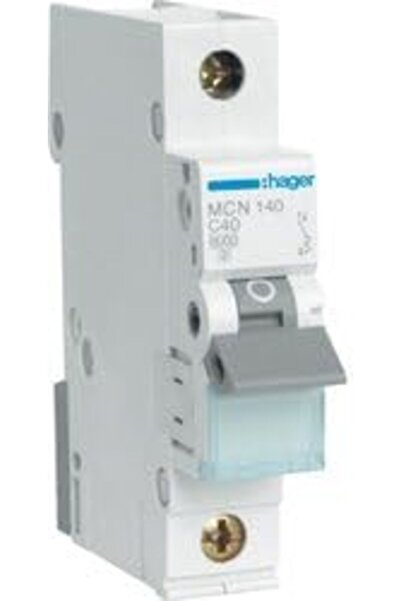 hager Miniature Circuit Breaker MCB 1Pole 40A 6kA MCN140 France