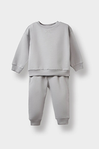 DeFacto Gray Baby Boy Bottom-Top Set E8430A5/Gr52