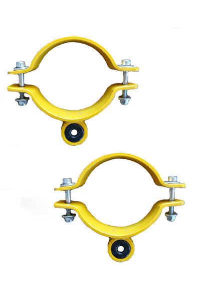 PARKSAN 1 Salıncak Oturağı için 2 adet Salıncak Askı Kelepçesi Takımı 114mm M...