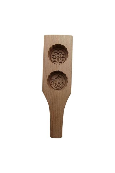Generic Wooden 3D Flower Mooncake Mold