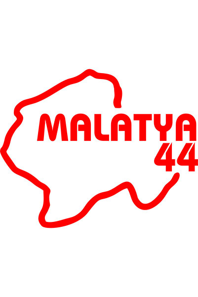 Birim Matbaa Malatya Ili 44 Plaka Kodu Memleket Yarış Pisti Sticker - Oto Ara...