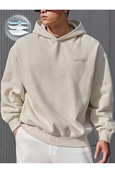 uyguntarz Unisex Chicago Printed Oversize Sweatshirt