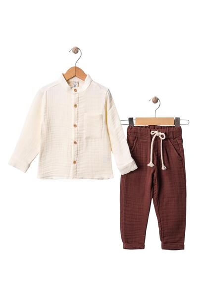 Celira Brown Double Boy Suit 2Y,3Y,4Y,5Y