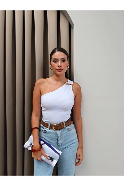 ESRAHELVACI Bluză cu un singur umăr