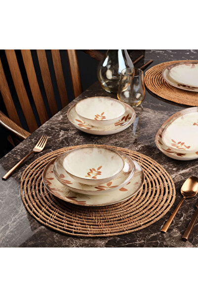 Güral Porselen GÜRAL PORSELEN Camelia 26 Parça 6 Kişilik Yemek Takımı 4211