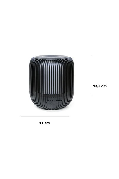 Kuzey Tacı Modern Black Cylindrical Diffuser and Air Humidifier - Stylish Decorative Vip