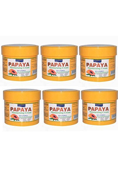 REBORN كريم مرطب للوجه والجسم بالبابايا 500 مل (عبوة من 6 قطع)