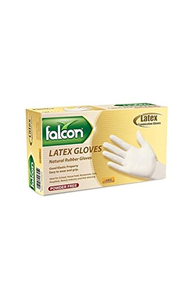 Generic قفازات فالكون لاتكس (كبيرة) خالية من البودرة - 100 قطعة