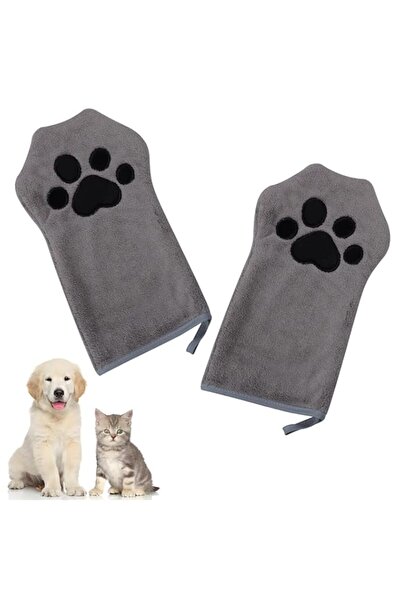 Generic قطعتان من قفازات العناية بالحيوانات الأليفة للكلاب والقطط، قفازات است...