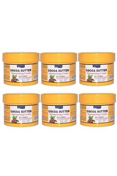 REBORN كريم مرطب بزبدة الكاكاو مع فيتامين E 500 مل (عبوة من 6 قطع)